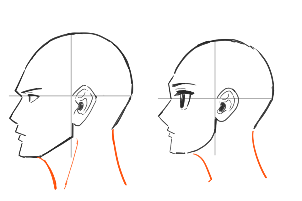 横顔の描き方5