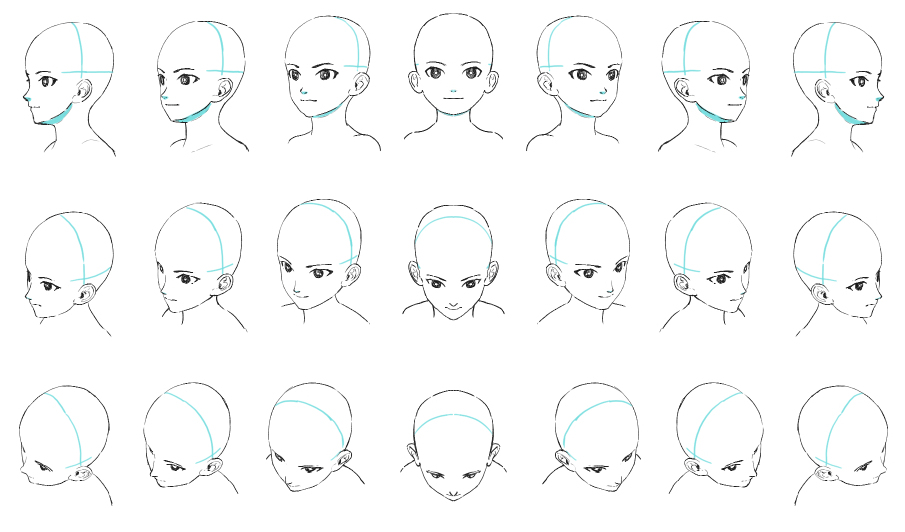 角度のついた顔を描くための3つのポイントとコツ アオリ フカン2つの苦手も克服 シジストノート