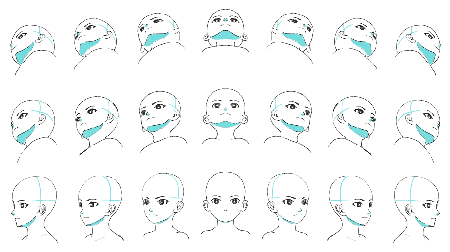 角度のついた顔の描き方3つのポイント アオリ フカンの苦手も克服