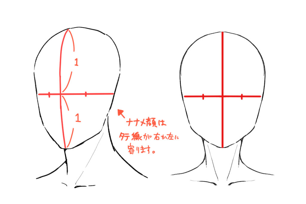 横顔 描き方 イケメン