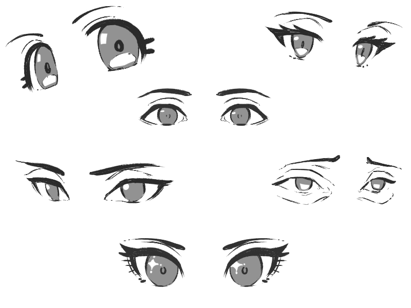 目の描き方2
