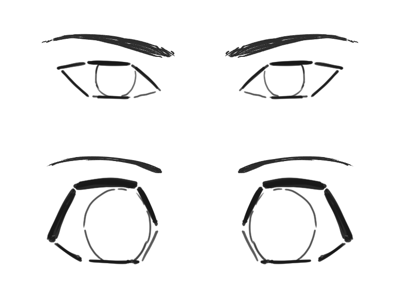 目の描き方4