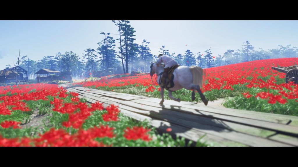 馬で駆ける仁