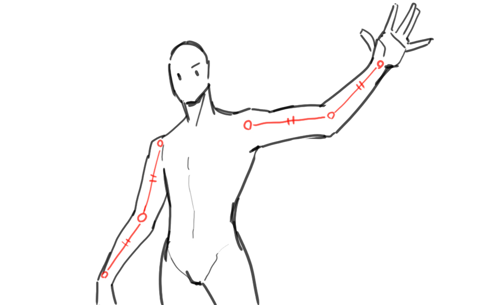 ポーズのついた腕の描き方3つのコツ シジストノート